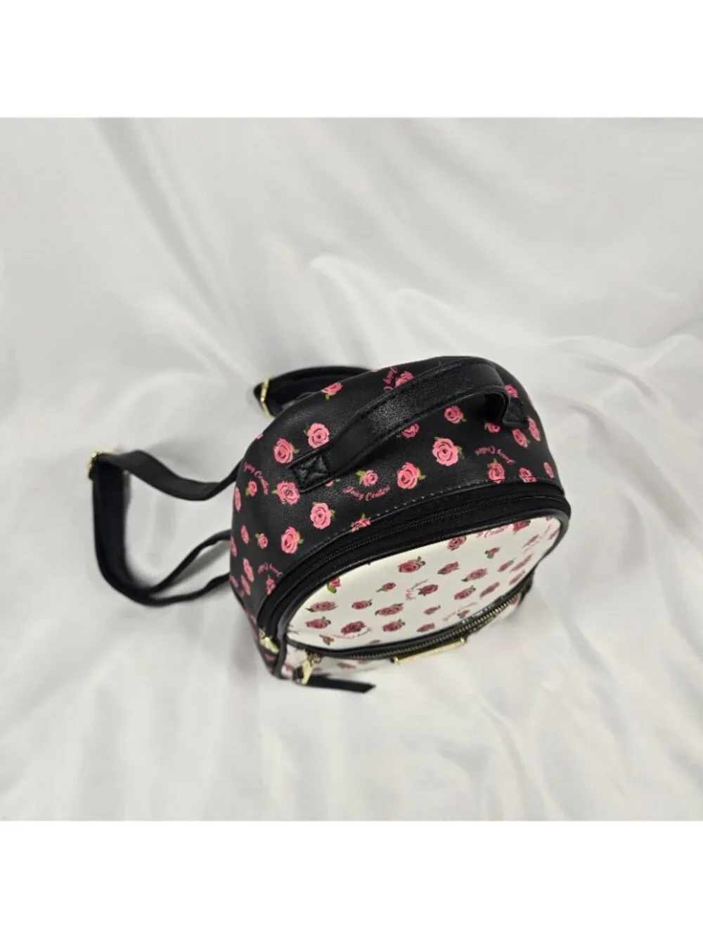 Juicy Couture Black Disty Dusty Rose Promenade Small Backpack